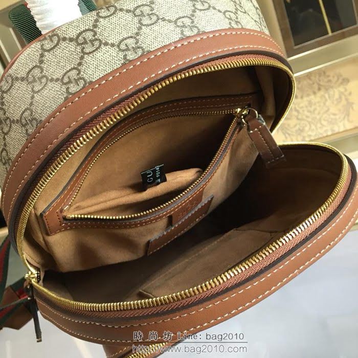 GUCCI 古馳女包 新款 427042 pvc刺繡 古奇奢侈品女包 花鳥印花圖案 雙肩包 女款背包